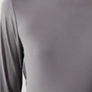 Nally & Millie Women's Long- Flared Sleeve Crew Top - Gray